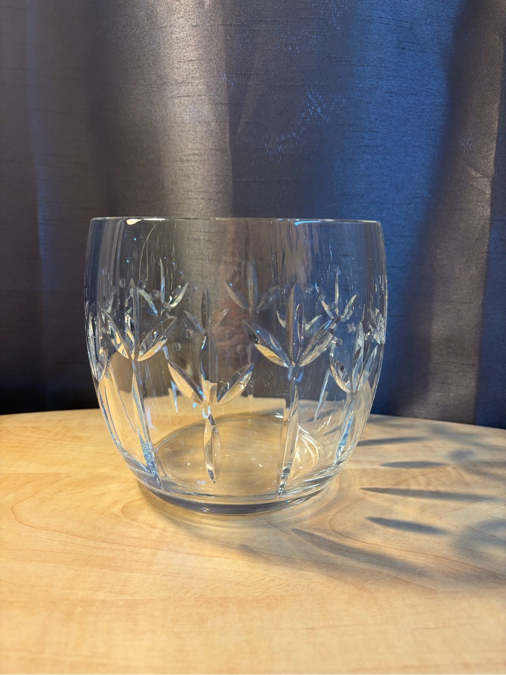 Vintage Tiffany & Co. Lydia Pattern Crystal Bowl Vase Clear 5.75” X 5.5”